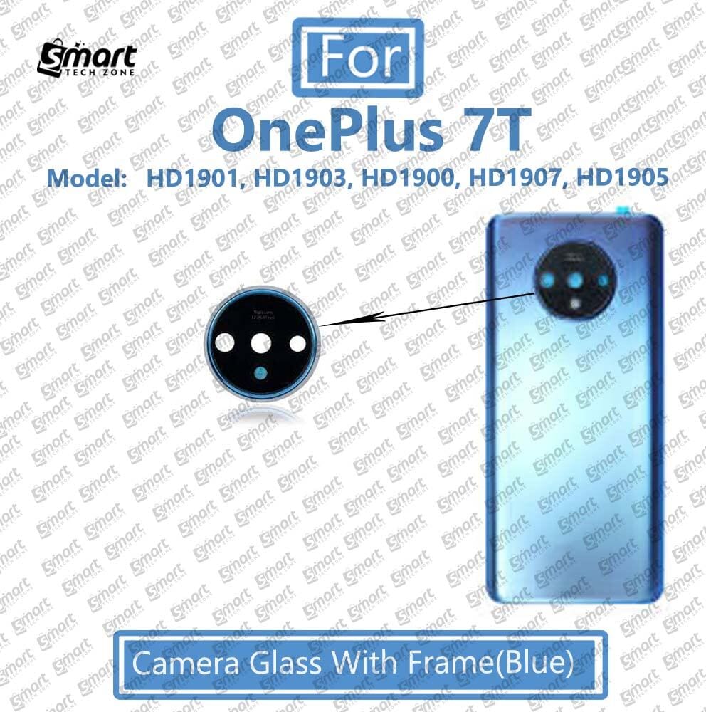 OnePlus 7T Back Camera Glass Lens With Frame Replacement Parts