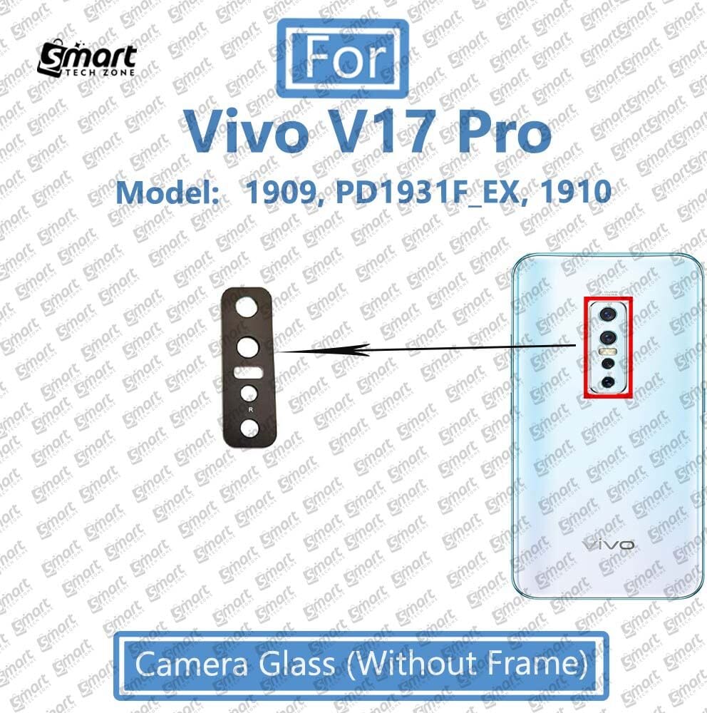 For Vivo V17 Pro Camera Glass Lens With Frame Replacement Parts