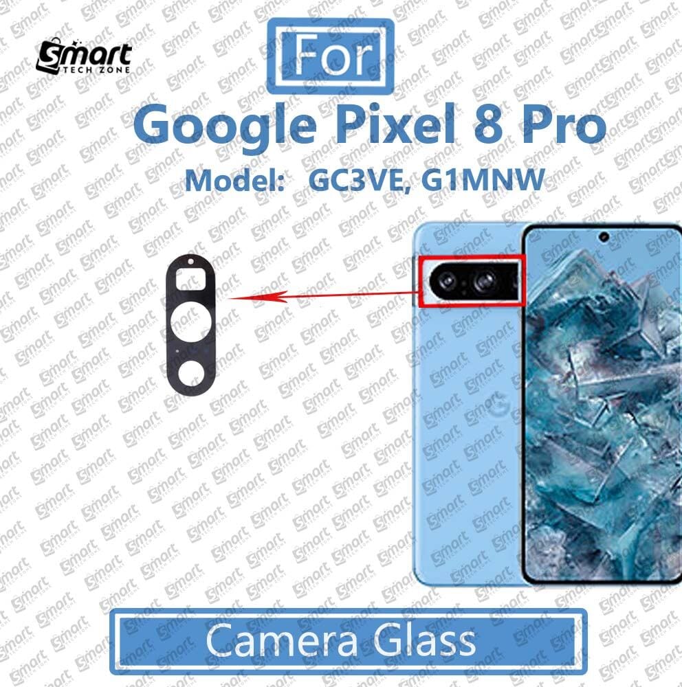 For Google Pixel 8 Pro Camera Glass Lens With Frame Replacement Parts