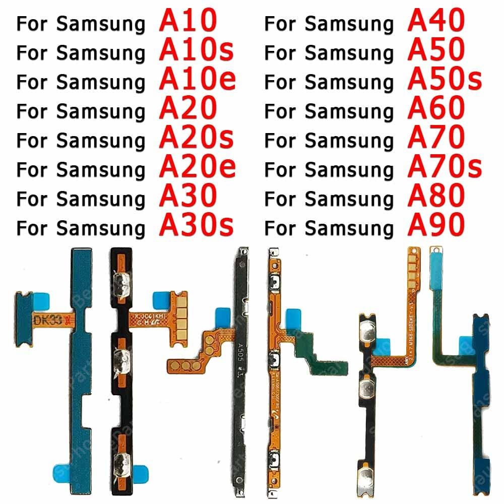 Samsung Galaxy A01 A02s A10 A10s A11 A20 A20s A21 A21s A30 A30s A31 A40 A50 A50s A51 A60 A70 A70s A71 A80 A90-5G Power and Volume Button Flex Cable Ribbon Replacement Repair