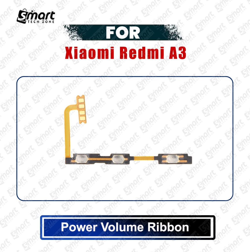 Xiaomi Redmi A3 (23129RN51X, 23129RN51H) Power On/Off Switch Button Side Volume Up Down Buttons Flex Cable Replacement Parts