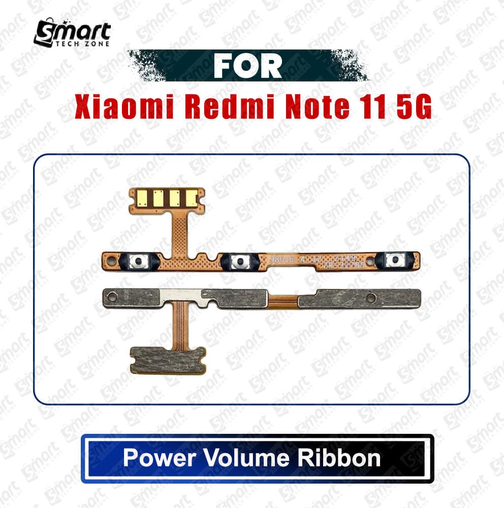 Xiaomi Redmi Note 11 5G Power On/Off Switch Button Side Volume Up Down Buttons Flex Cable Replacement Parts