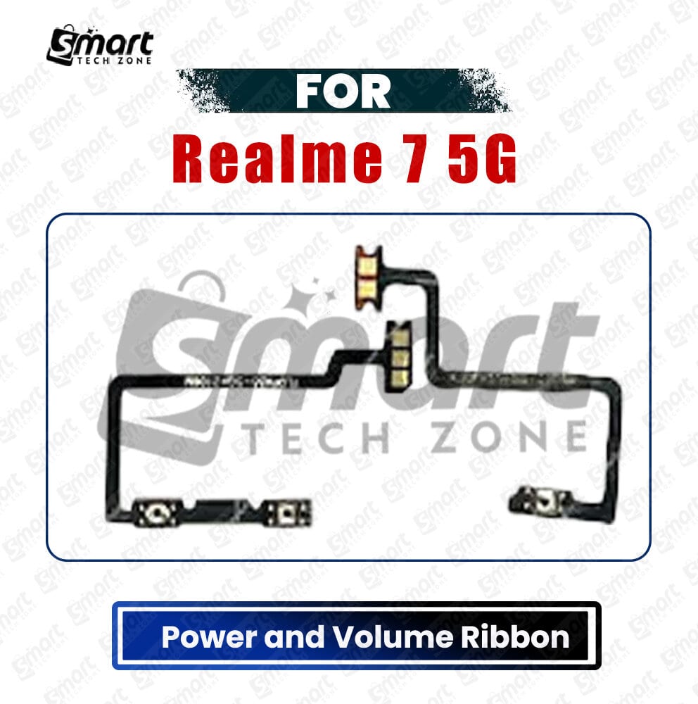 Realme 7 5G Power On/Off Switch Button Side Volume Up Down Buttons Flex Cable Replacement Parts