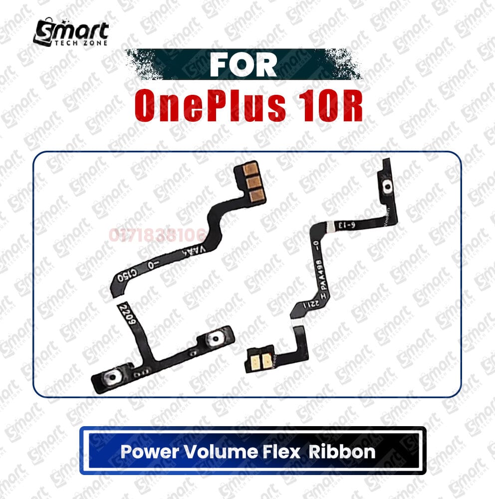 OnePlus 10R Power On/Off Switch Button Side Volume Up Down Buttons Flex Cable Replacement Parts
