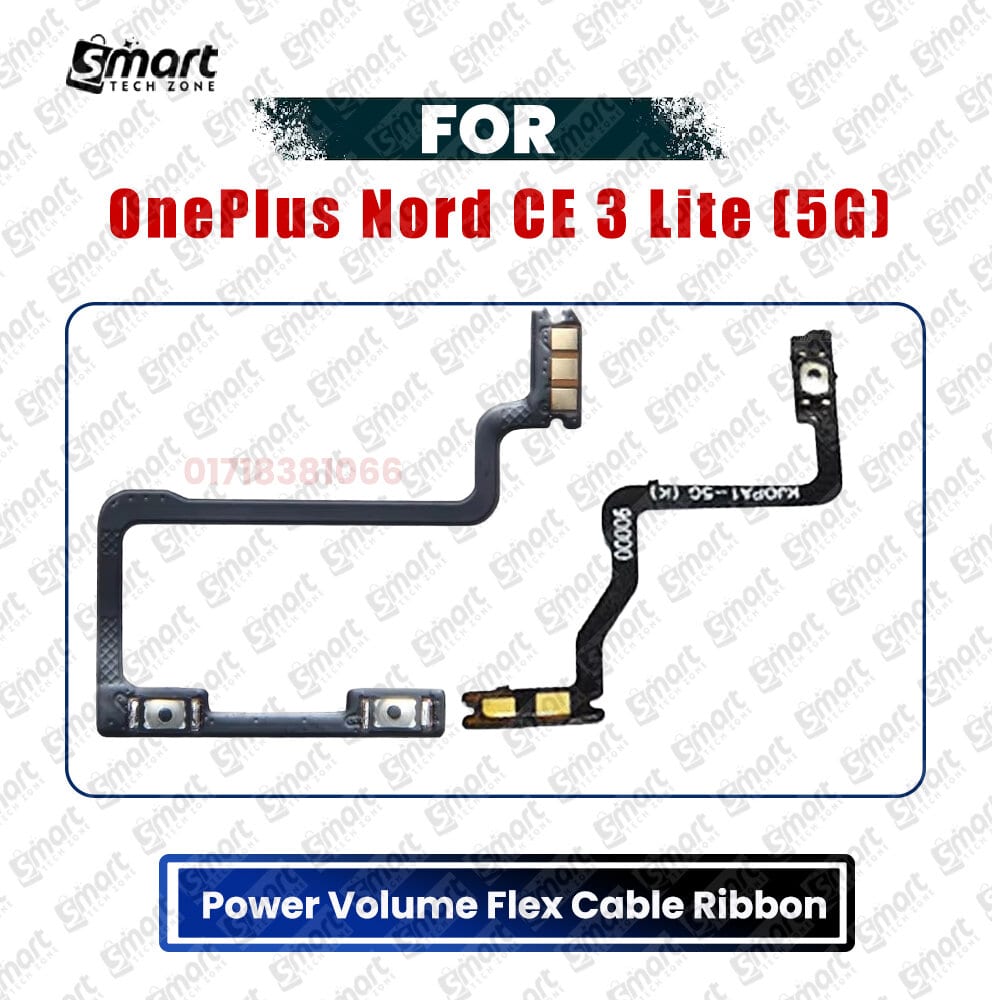 OnePlus Nord CE 3 Lite (5G) Power On/Off Switch Button Side Volume Up Down Buttons Flex Cable Replacement Parts