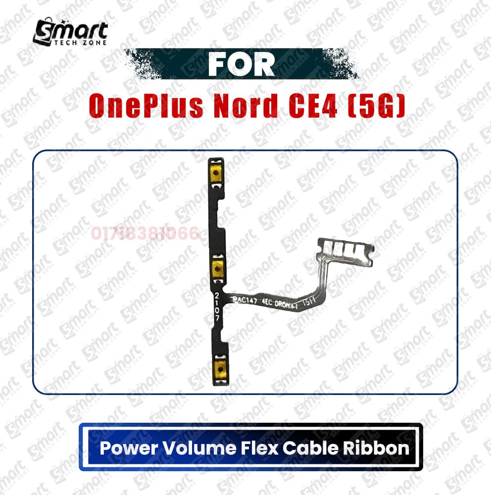 OnePlus Nord CE4 (5G) Power On/Off Switch Button Side Volume Up Down Buttons Flex Cable Replacement Parts