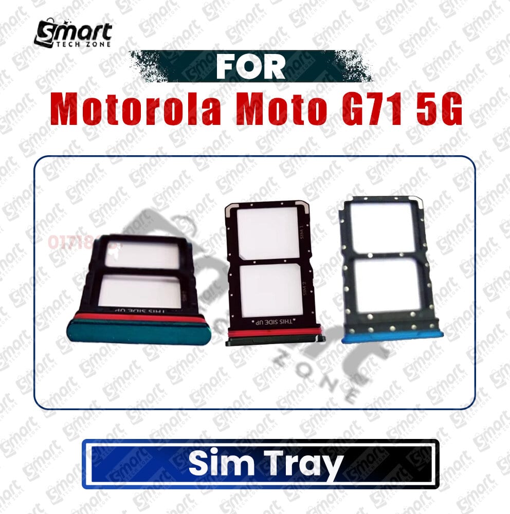 SIM Card Tray Holder For Motorola Moto G71 5G Sim Card Slot Reader Adapter Parts