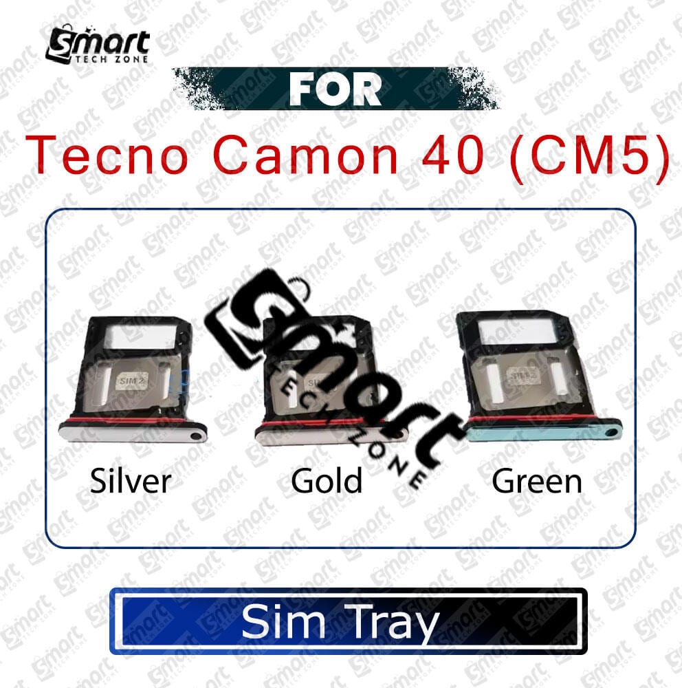 SIM Card Tray Holder For Tecno Camon 40 CM5 Sim Card Slot Reader Adapter Parts