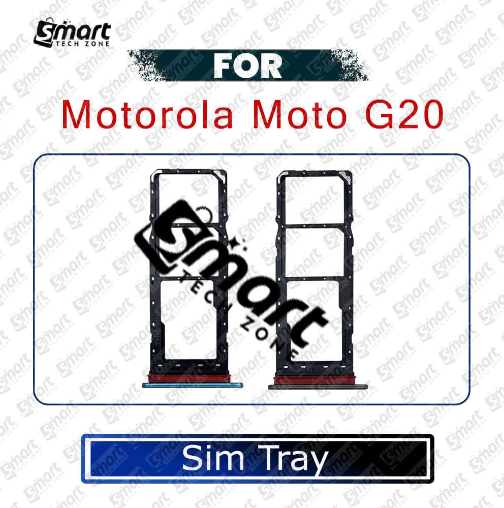 SIM Card Tray Holder For Motorola Moto G20 Sim Card Slot Reader Adapter Parts