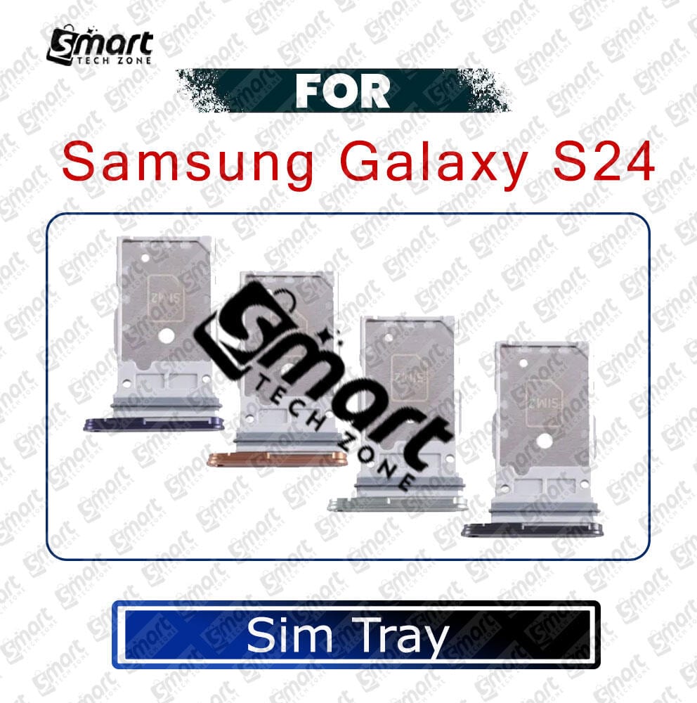 SIM Card Tray Holder For Samsung Galaxy S24 SM-S921B Sim Card Slot Reader Adapter Parts