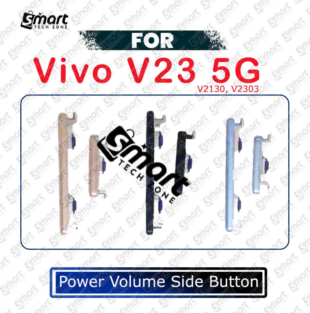 Power Volume Out Side Key Side Button For Vivo V23 5G V2130 V2303 External Volume Button + Power ON OFF