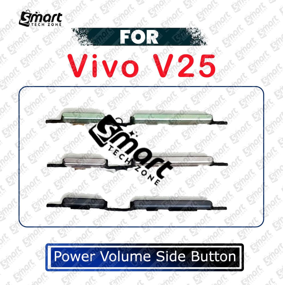 Power Volume OutSide Key Side Button For Vivo V25 External Volume Button + Power ON OFF