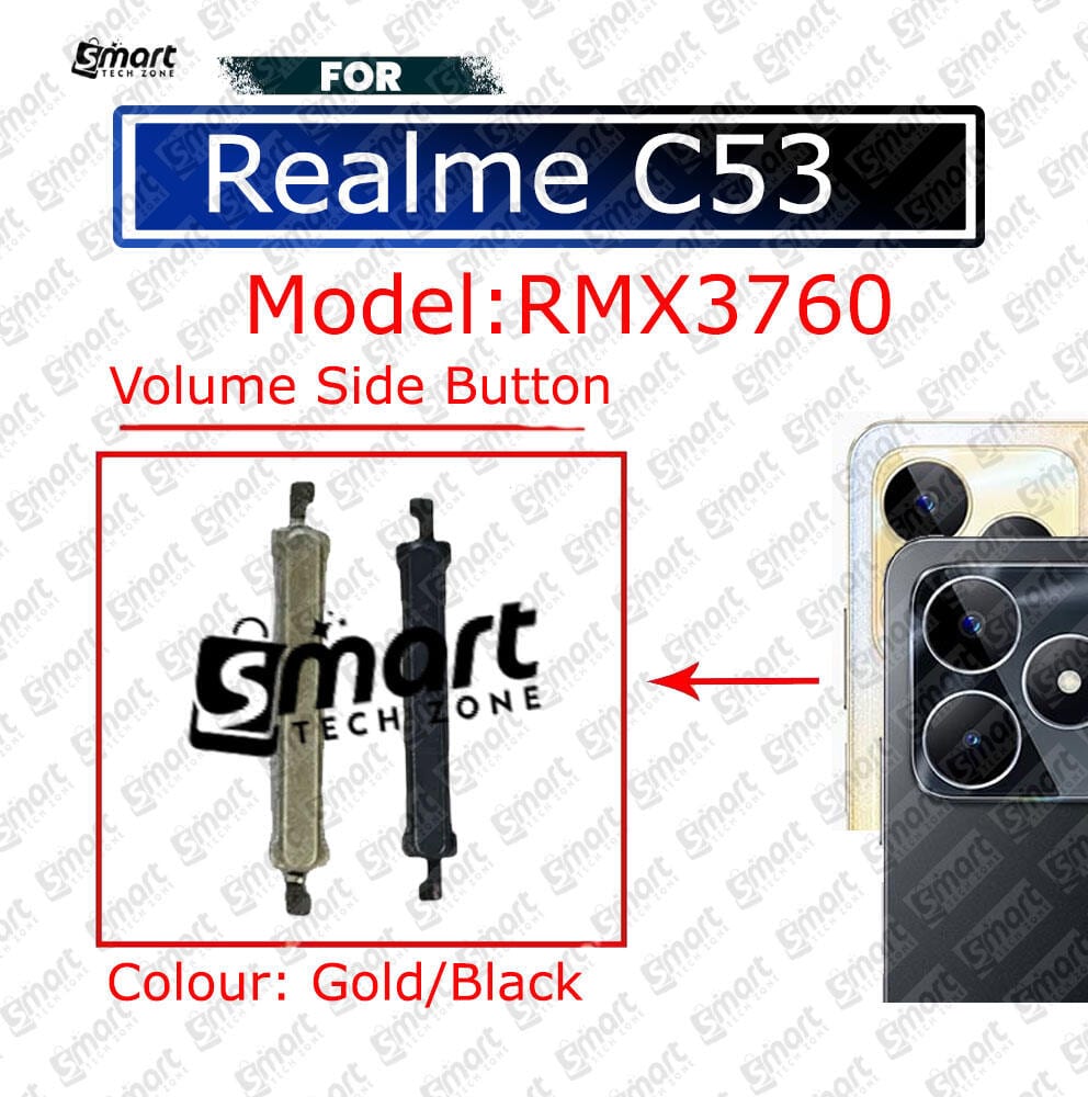 Realme C53 RMX3760 Side Volume Up Down Button Replacement External Volume Button Key