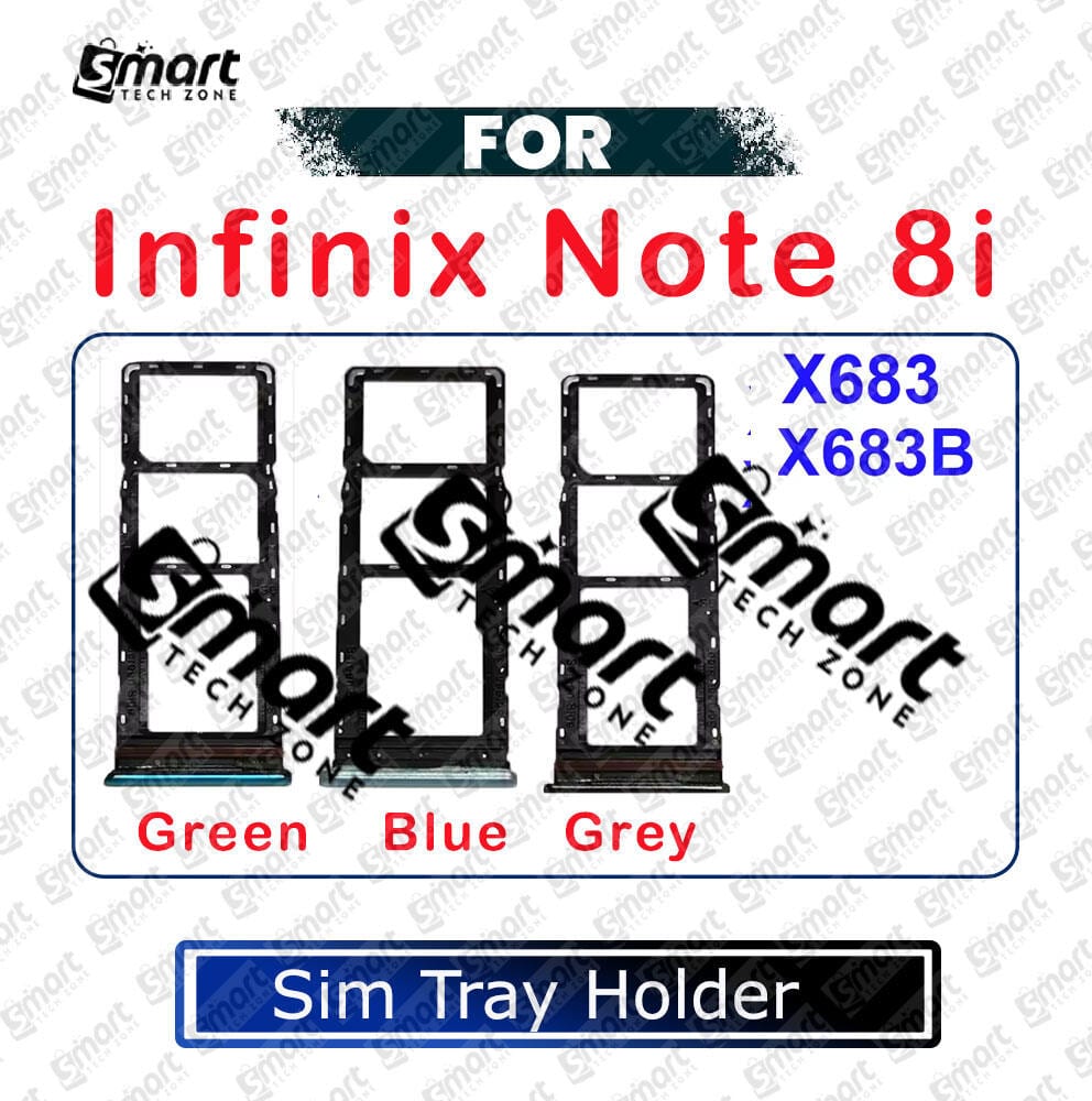 For Infinix Note 8i X683 Sim Tray Micro SD Card Slot with Sim Ejector Pin Replacement Parts