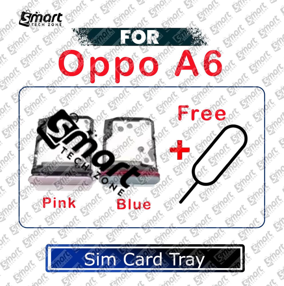 For Oppo A6 Sim Tray Micro SD Card Slot with Sim Ejector Pin Replacement Parts