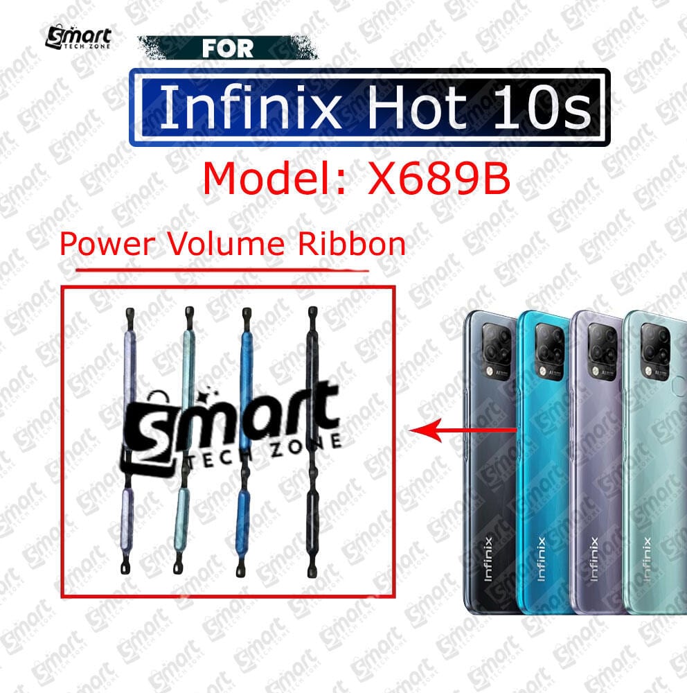 Power Volume OutSide Key Side Button For Infinix Hot 10s X689B External Volume Button + Power ON OFF
