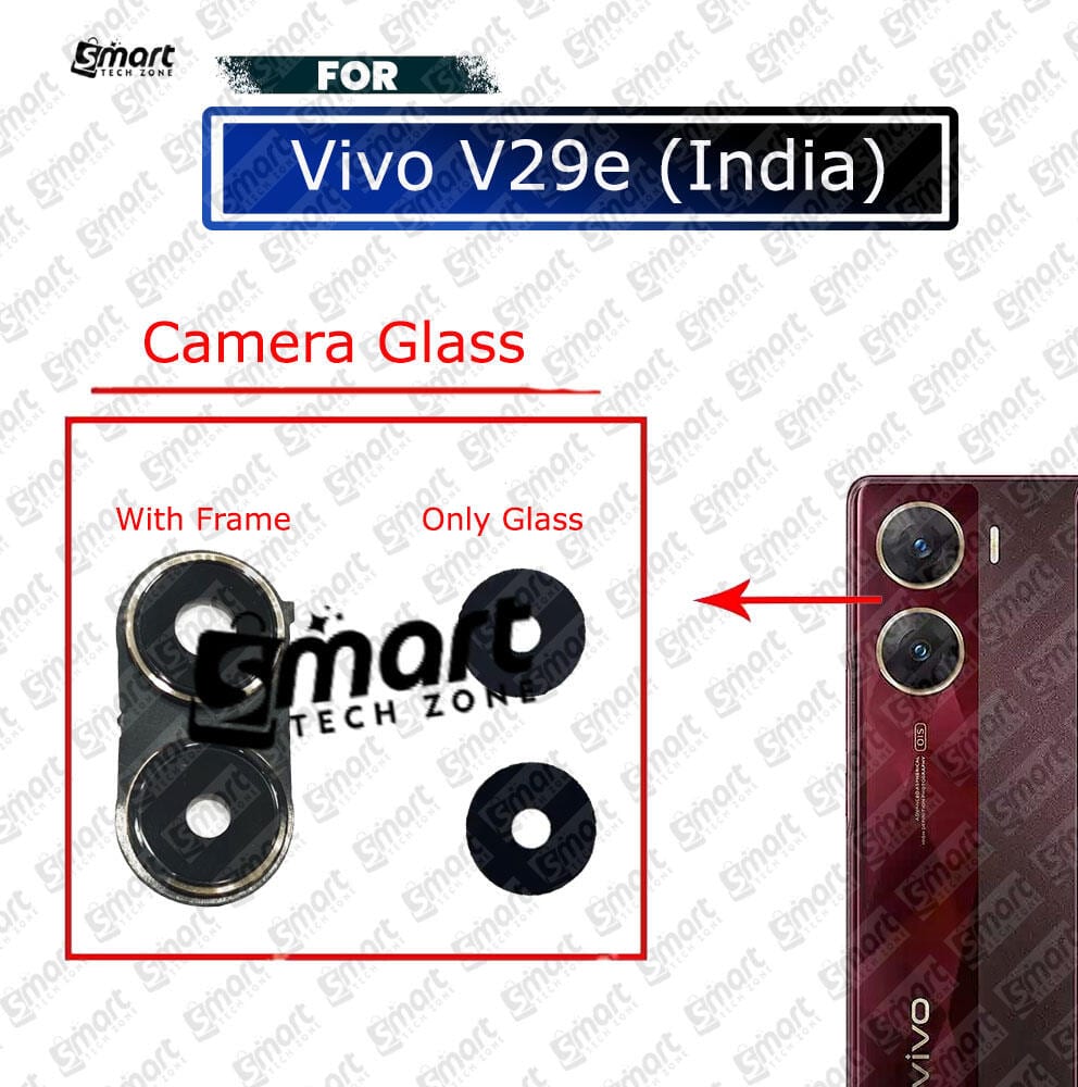 For Vivo V29e (India) Camera Glass Lens With Frame Replacement Parts