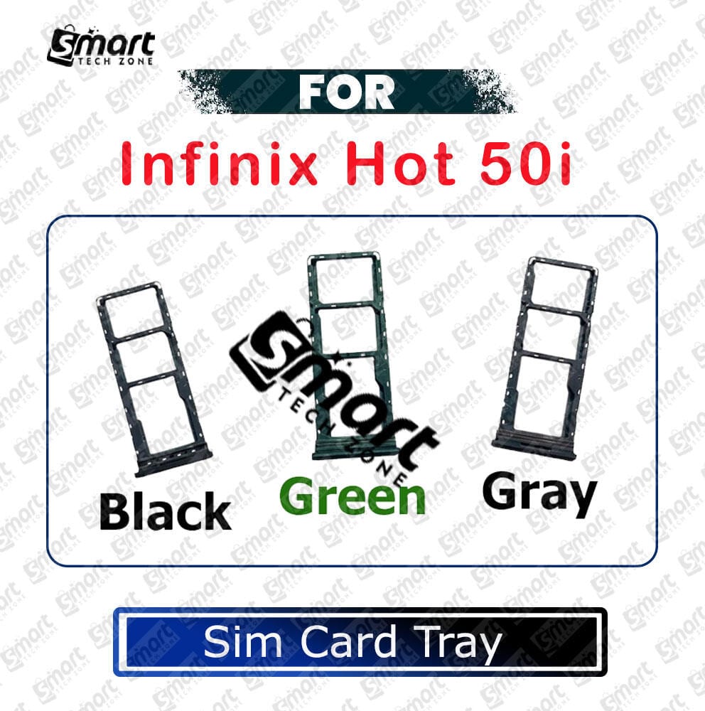 For Infinix Hot 50i X6531 Sim Tray Micro SD Card Slot with Sim Ejector Pin Replacement Parts