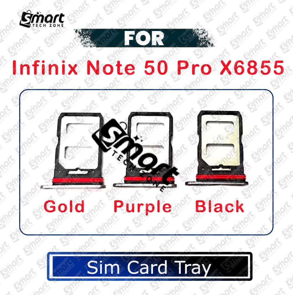 For Infinix Note 50 Pro X6855 Sim Tray Micro SD Card Slot with Sim Ejector Pin Replacement Parts