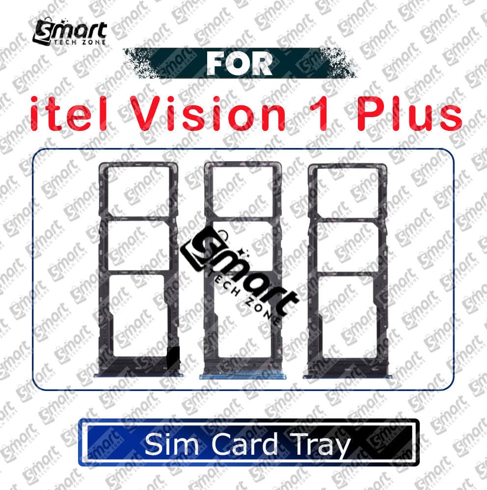 For itel vision 1 Plus Sim Tray Micro SD Card Slot with Sim Ejector Pin Replacement Parts