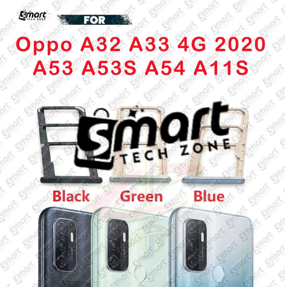 For Oppo A32 A33 4G 2020 A53 A53S A54 A11S Sim Tray Micro SD Card Slot with Sim Ejector Pin Replacement Parts