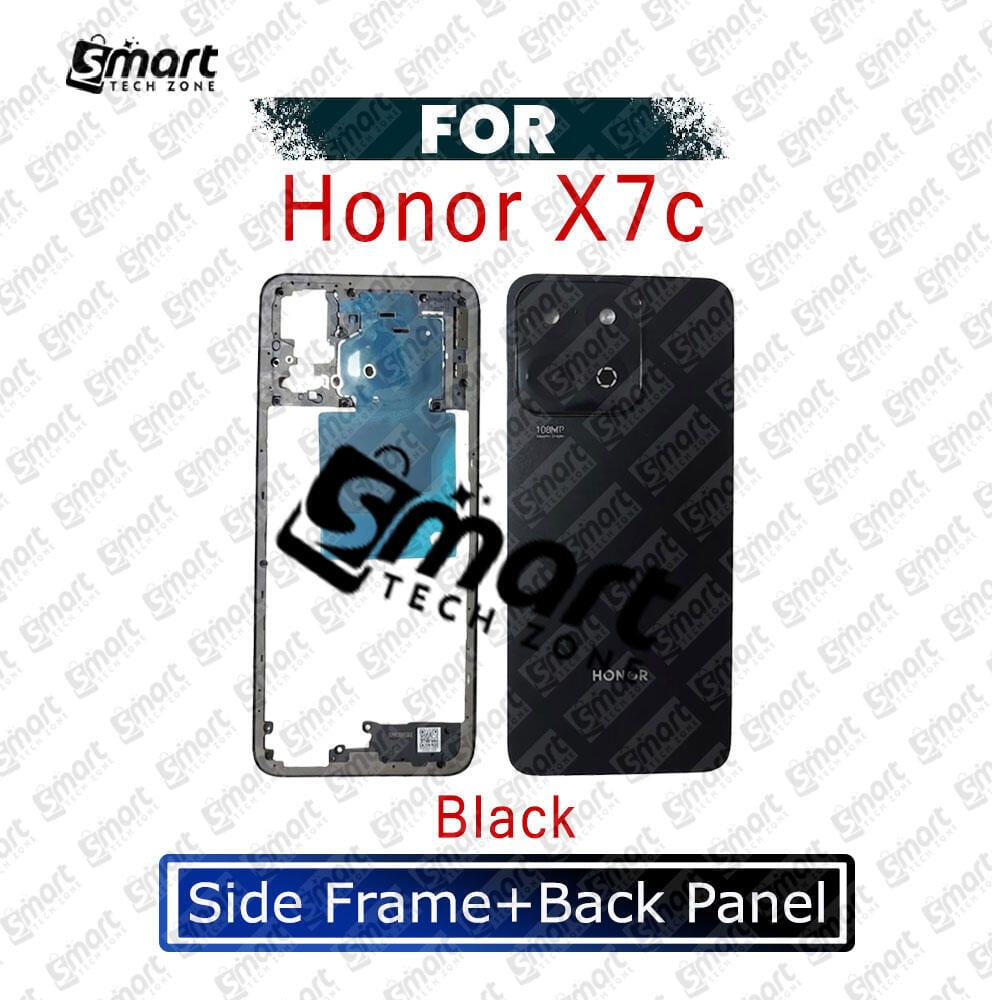 For Honor X7c Full Body Housing ( Side Frame + Back Panel With Camera Glass )