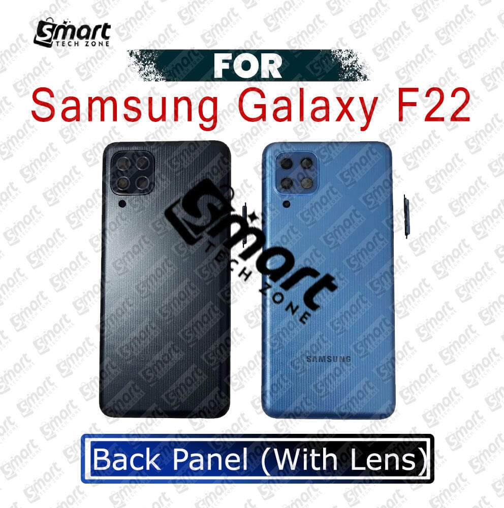 Samsung Galaxy F22 Back Panel/Backshell/ Casing + Camera Lens + Side Buttons With Logo-All Colors Available
