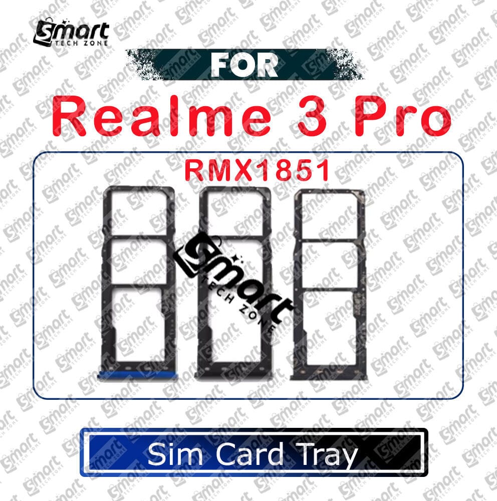 For Realme 3 Pro RMX1851 Sim Tray Micro SD Card Slot with Sim Ejector Pin Replacement Parts