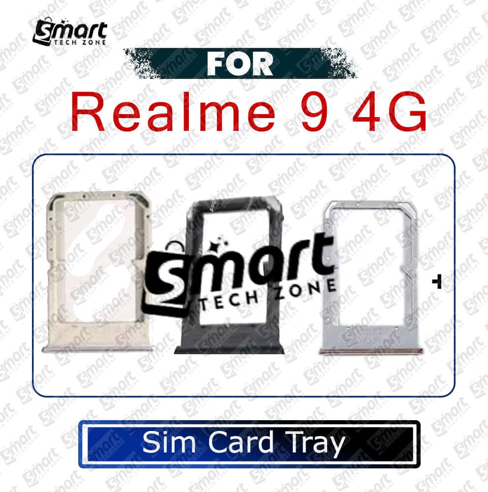 For Realme 9 4G Sim Tray Micro SD Card Slot with Sim Ejector Pin Replacement Parts