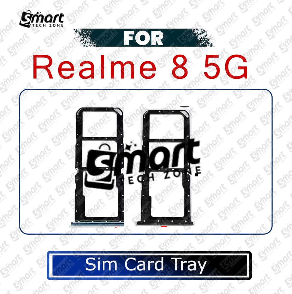 For Realme 8 5G RMX3241 Sim Tray Micro SD Card Slot with Sim Ejector Pin Replacement Parts