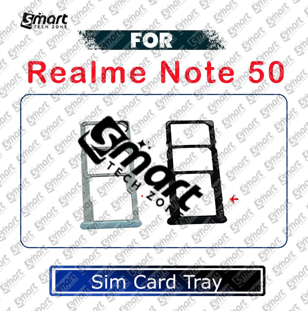 For Realme Note 50 Sim Tray Micro SD Card Slot with Sim Ejector Pin Replacement Parts