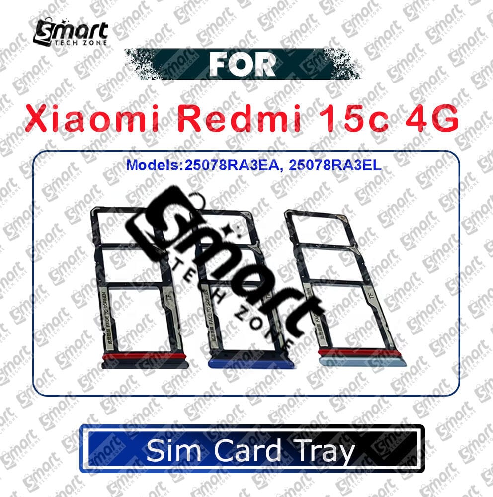 For Xiaomi Redmi 15c Sim Tray Micro SD Card Slot with Sim Ejector Pin Replacement Parts