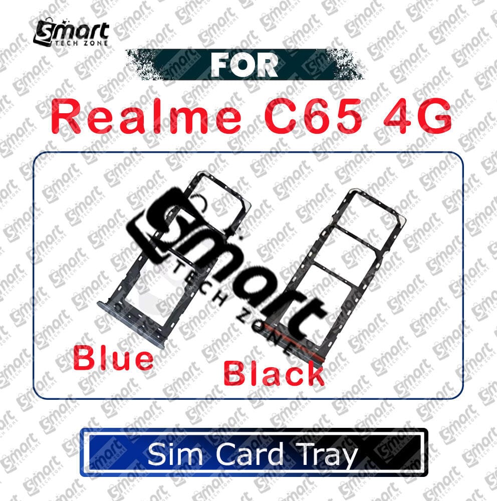 For Realme C65 4G Sim Tray Micro SD Card Slot with Sim Ejector Pin Replacement Parts