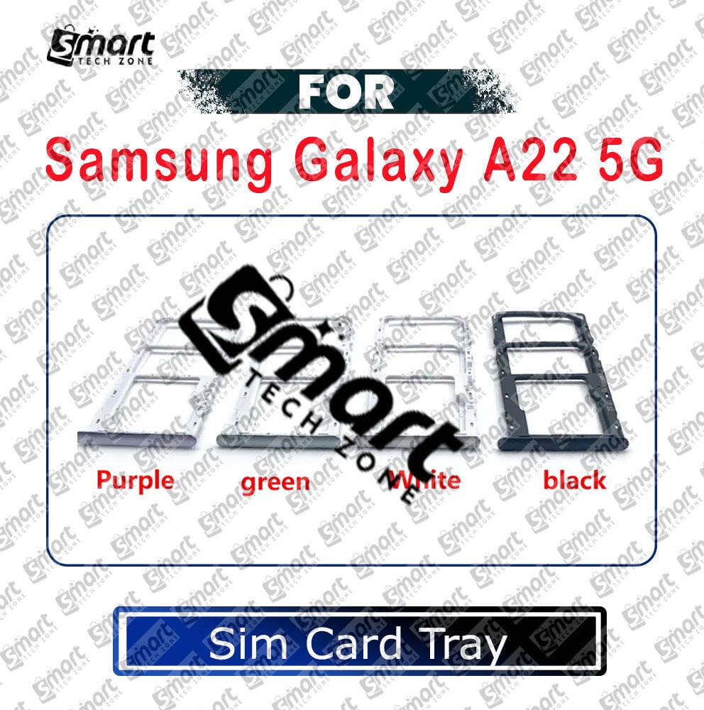 For Samsung Galaxy A22 5G Sim Tray Micro SD Card Slot with Sim Ejector Pin Replacement Parts