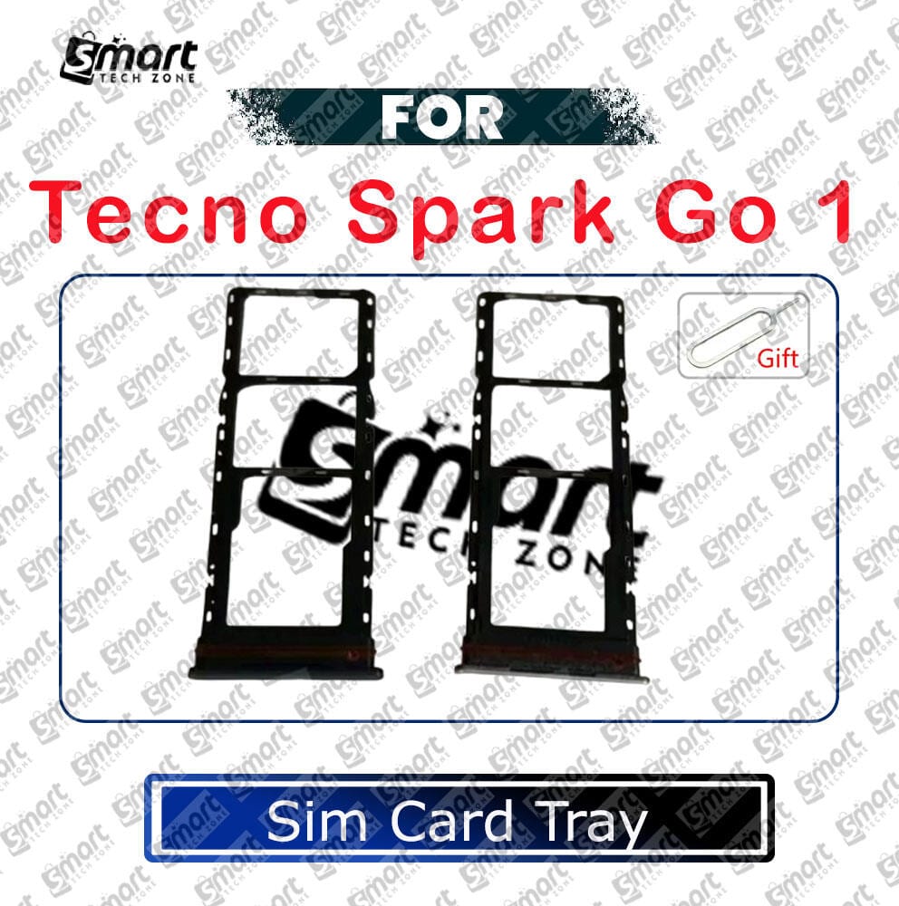 For Tecno Spark Go 1 Sim Tray Micro SD Card Slot with Sim Ejector Pin Replacement Parts