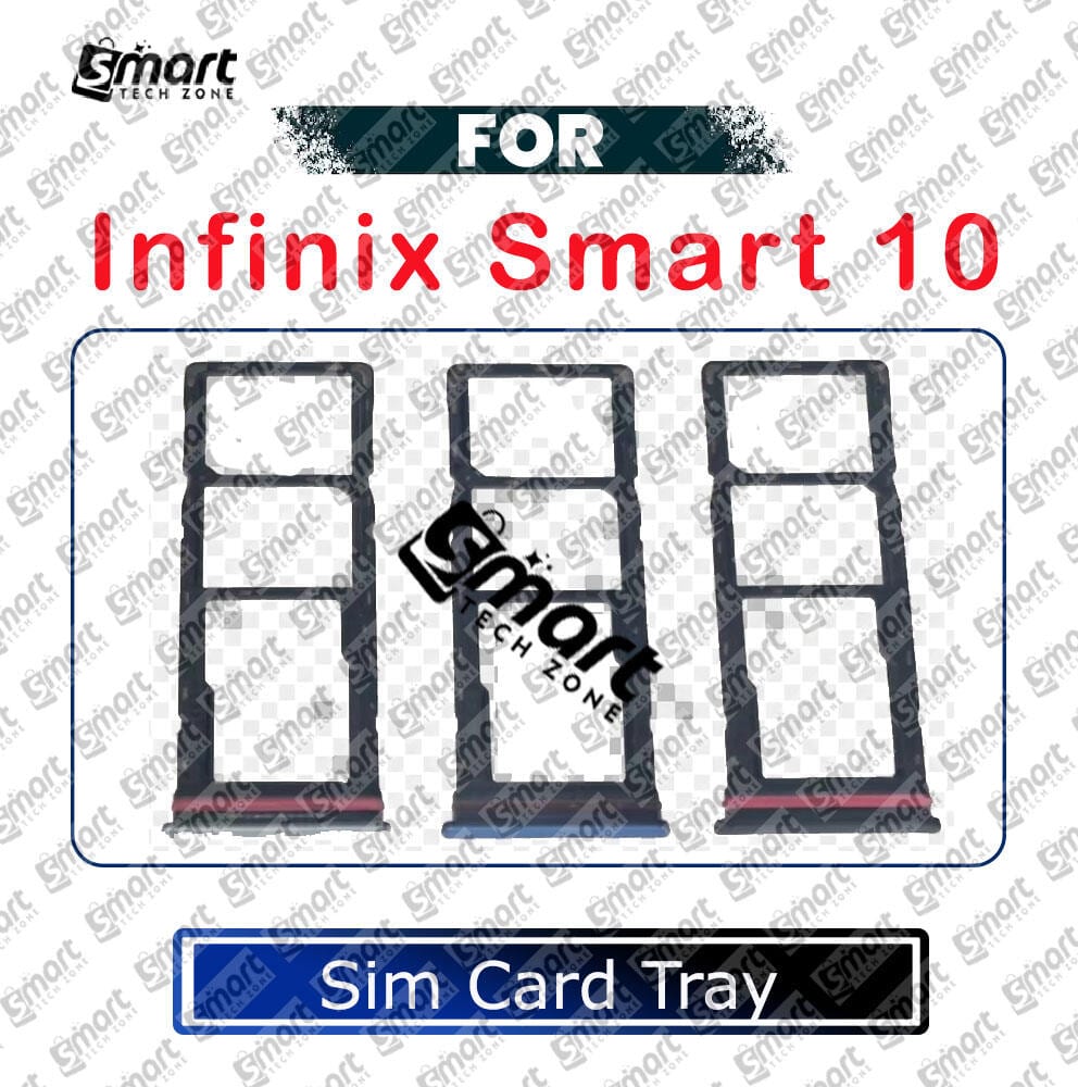 For Infinix Smart 10 Sim Tray Micro SD Card Slot with Sim Ejector Pin Replacement Parts