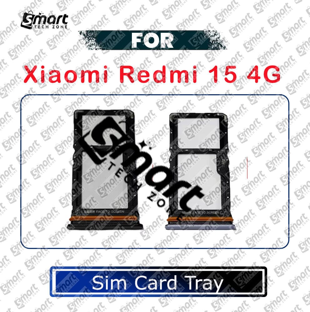 For Xiaomi Redmi 15 4G Sim Tray Micro SD Card Slot with Sim Ejector Pin Replacement Parts