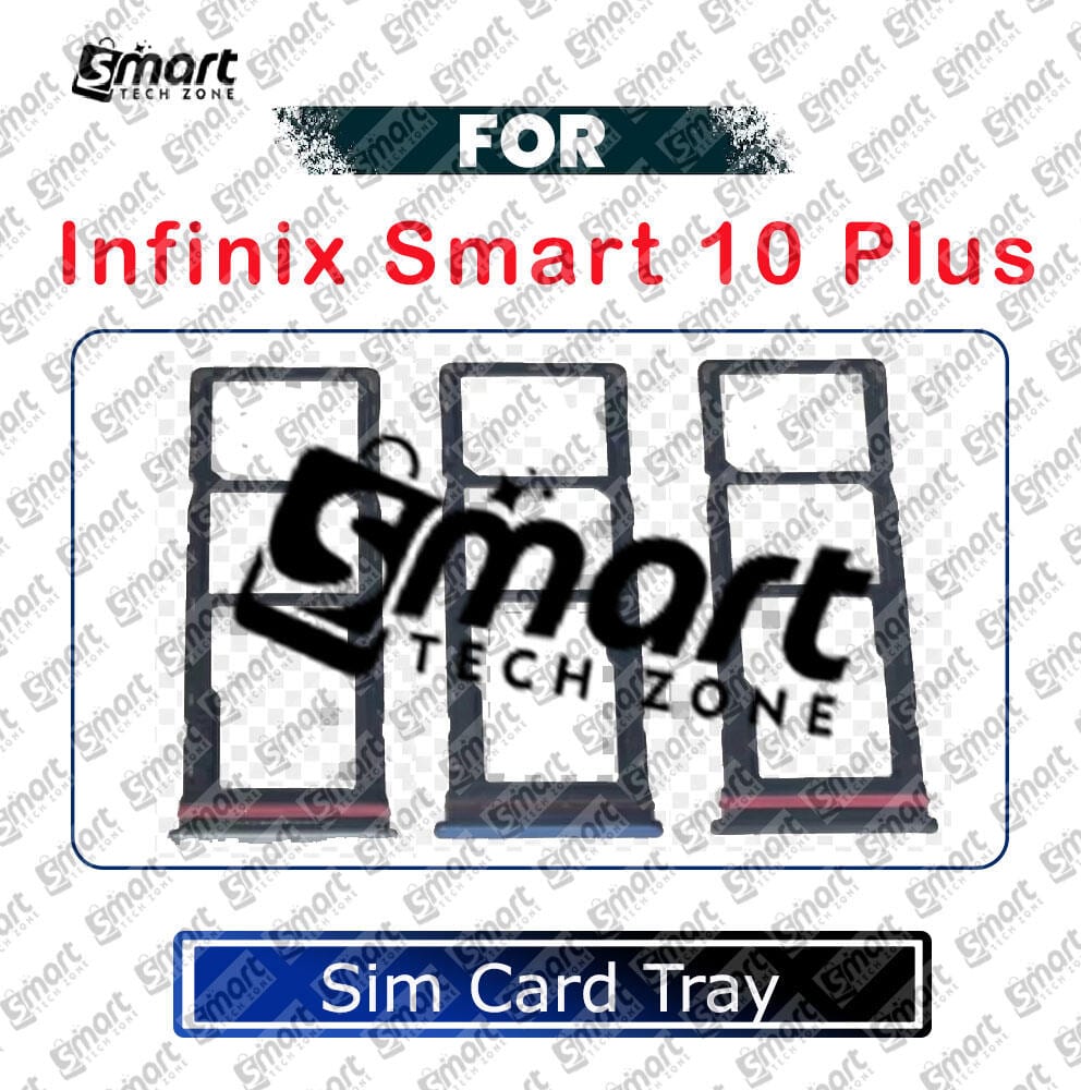 For Infinix Smart 10 Plus Sim Tray Micro SD Card Slot with Sim Ejector Pin Replacement Parts