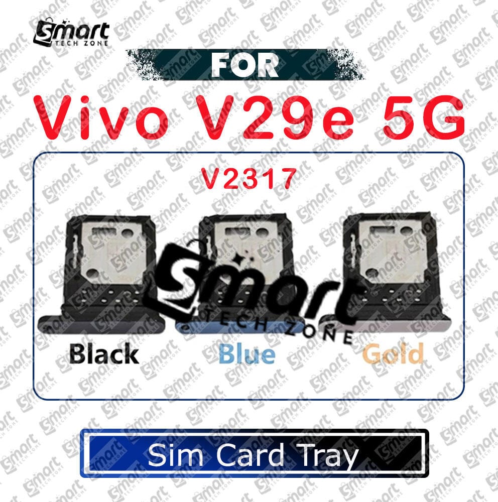 For Vivo V29e V2317 Sim Tray Micro SD Card Slot with Sim Ejector Pin Replacement Parts