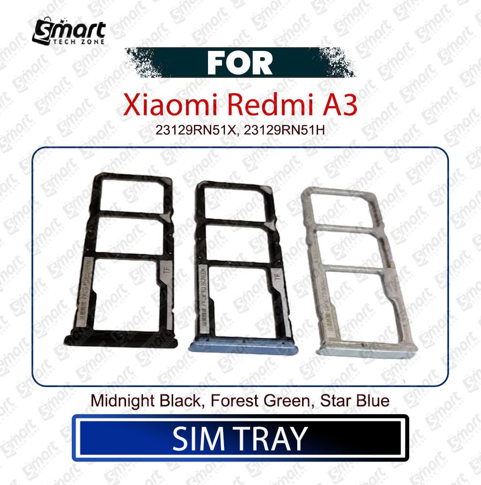 Xiaomi Mi A3 SIM Tray + Micro SD Card Slot with Ejector Pin – Replacement Part