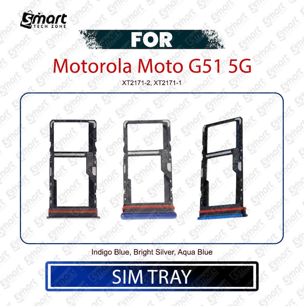 Motorola Moto G51 5G SIM Card Tray Holder – Replacement Part