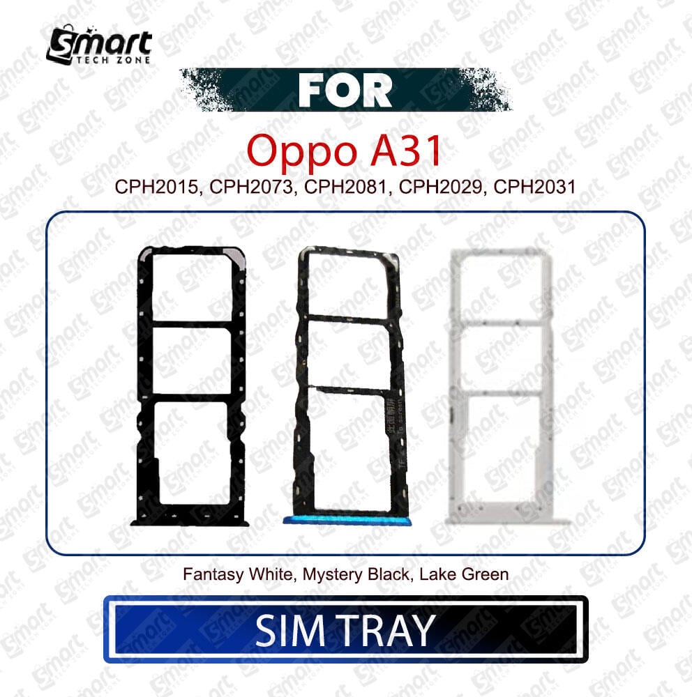 Oppo A31-2020 SIM Tray & Micro SD Card Slot with Sim Ejector Pin – Replacement Part