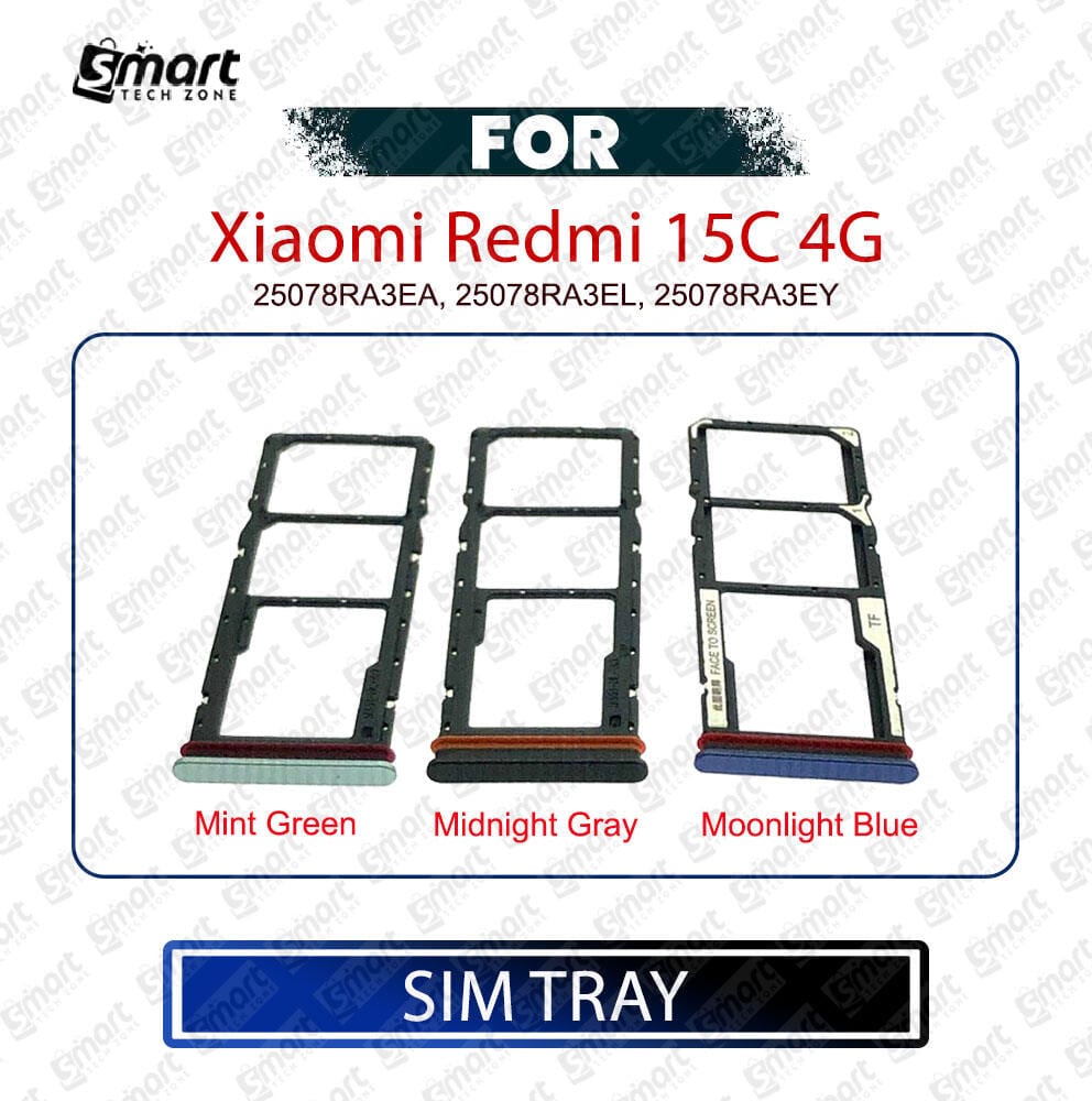Xiaomi Redmi 15C 4G SIM Tray + Micro SD Card Slot with Ejector Pin – Replacement Part