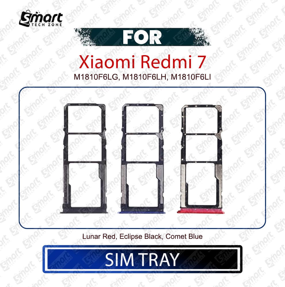 Dual Sim Slot Holder for Xiaomi Redmi 7 Sim Tray