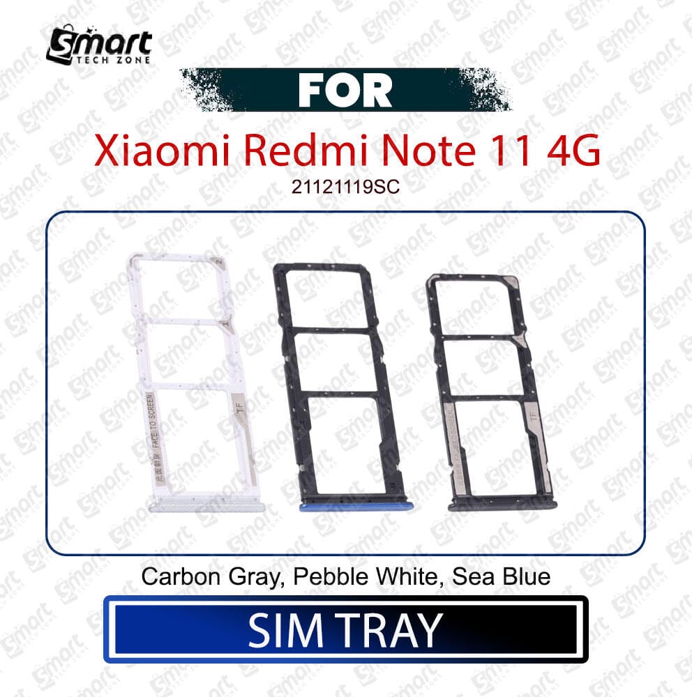 Xiaomi Redmi Note 11 4G SIM Tray & SD Card Holder – Replacement Part