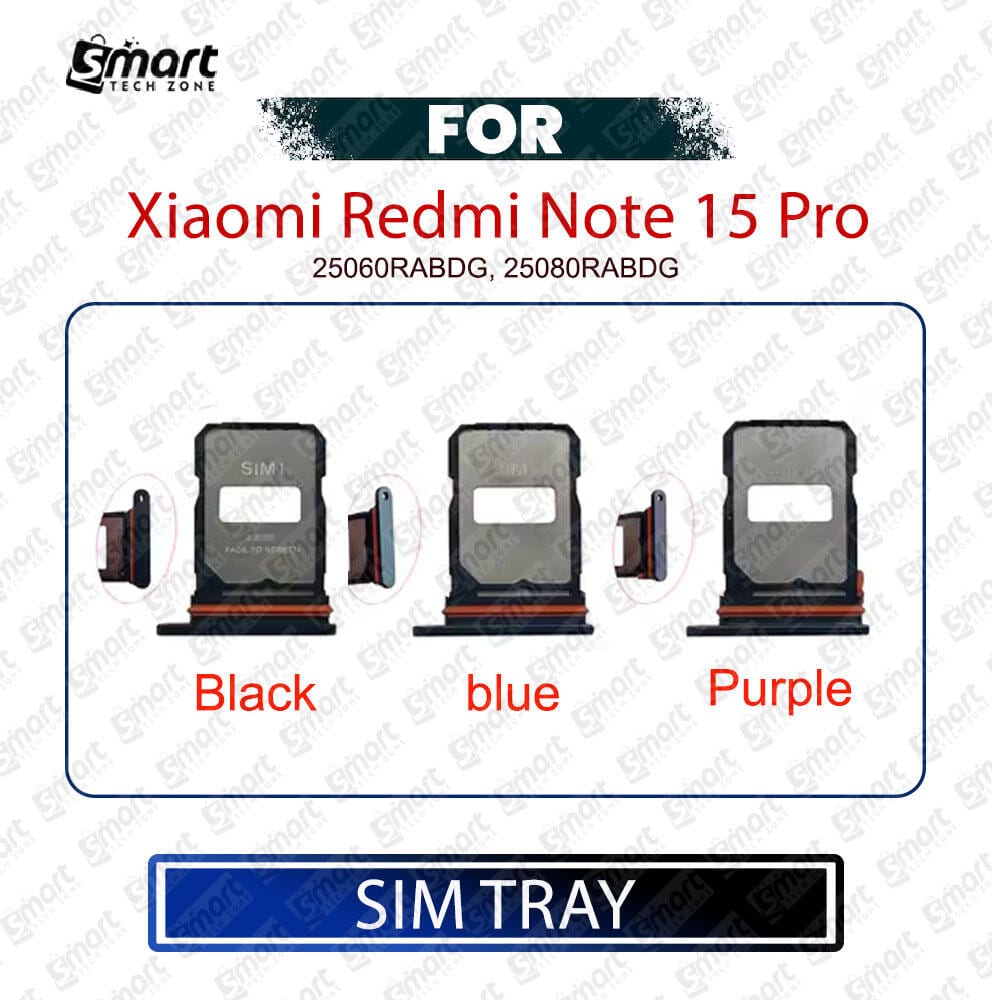 Xiaomi Redmi Note 15 Pro 5G SIM Card Tray Holder – Replacement Part