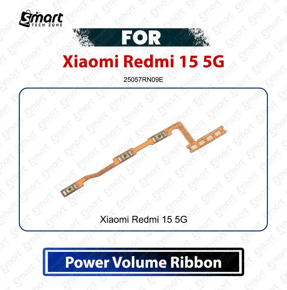 Xiaomi Redmi 15 5G Power On Off Switch Volume Up Down Side Button Flex Cable Replacement Spare Part (Model 25057RN09E)