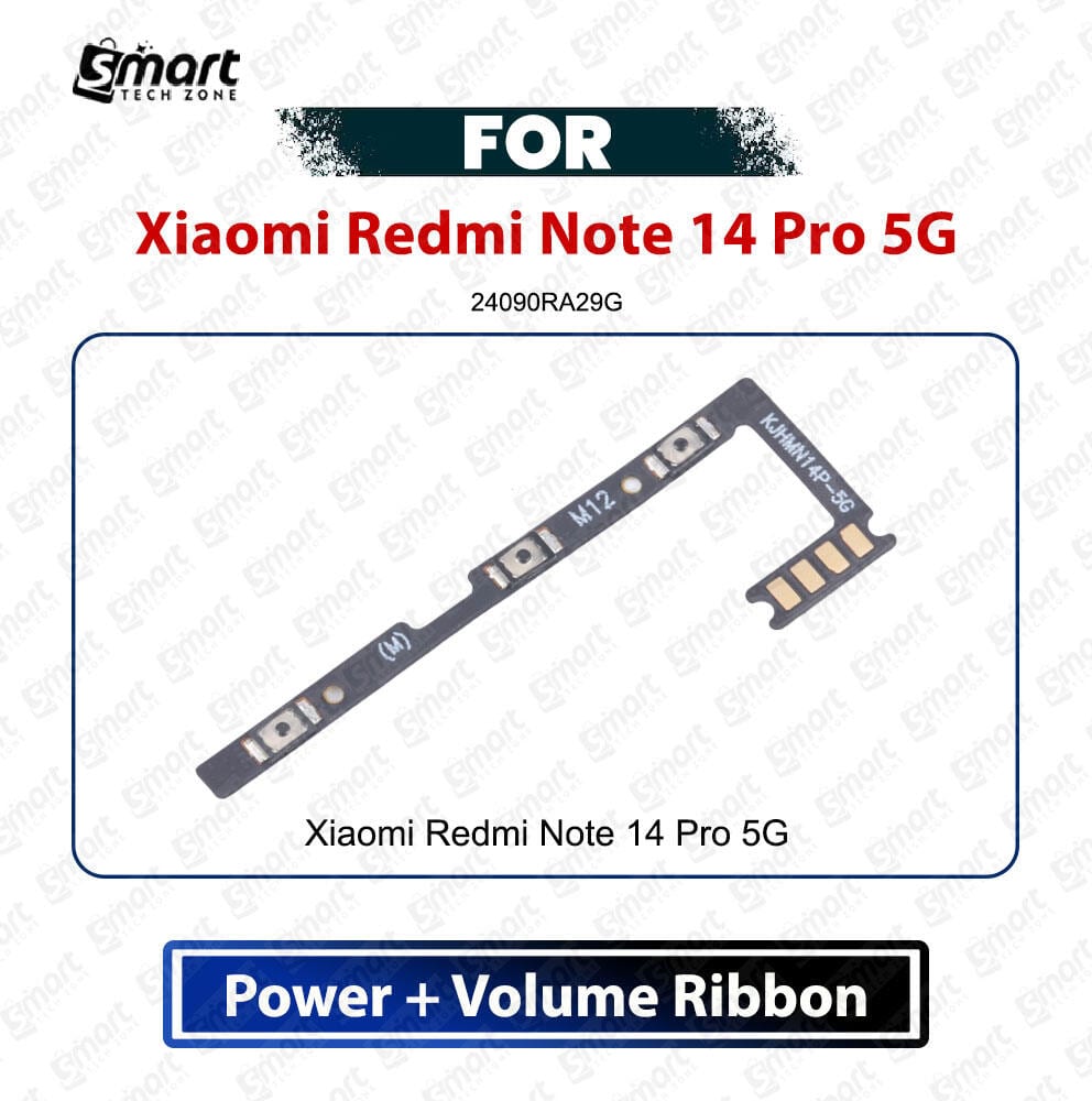Xiaomi Redmi Note 14 Pro 5G Power On Off Switch Volume Up Down Side Button Flex Cable Replacement Spare Repair Part For 24090RA29G