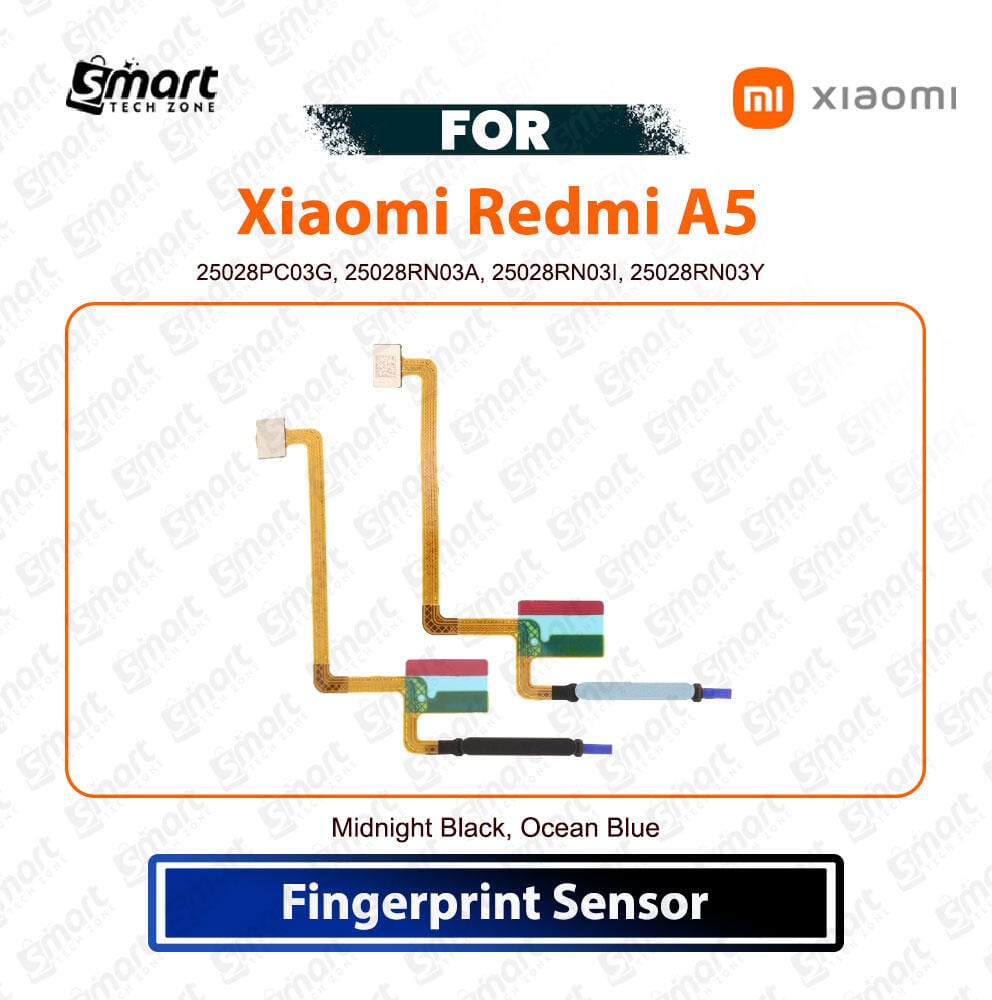 Xiaomi Redmi A5 Fingerprint Sensor Touch Sensor Finger Power Switch ON/OFF Side Button Key Flex Cable Replacement Part