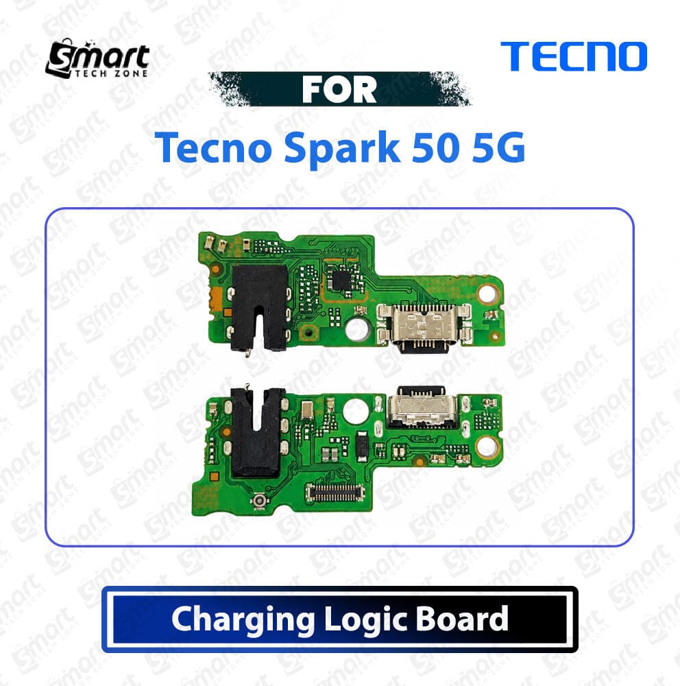 Tecno Spark 50 5G Charging Logic Board Charging Port PCB USB Plug Dock Connector Flex Replacement Repair Spare Part